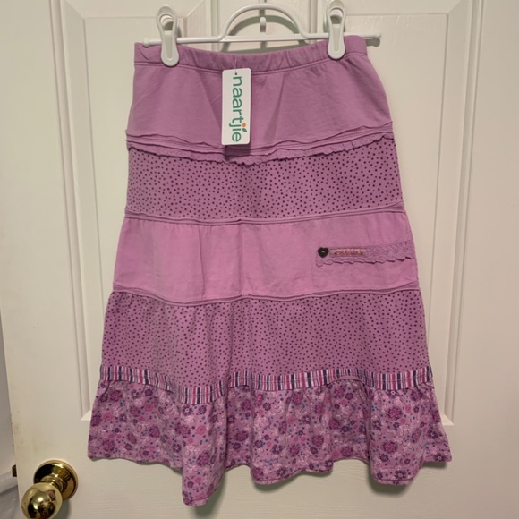 Naartjie Purple Layered Ruffled Skirt Size 10 Years - Picture 1 of 8